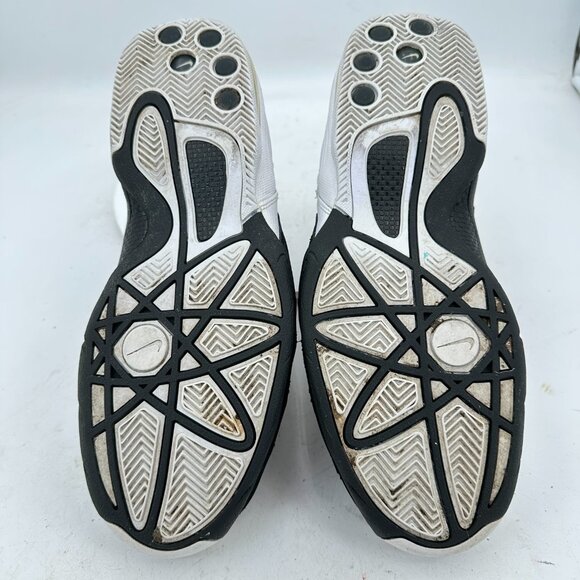 Nike Air Sonic Flight High Men Size 10.5 641333 100 Black White Gary Payton Shoe - Picture 8 of 11